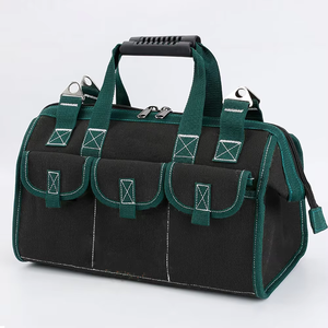 Sac à outils multifonctionnel portable en toile diagonale Master Dai avec fermeture éclair pour les plombiers, étui spécial - Product Image 4