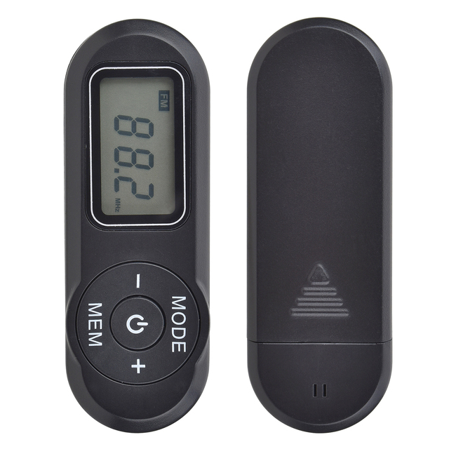 Personal Portable FM Radio with Digital Tuning LCD Display Mini Pocket Radio with Headphones for Walking Jogging