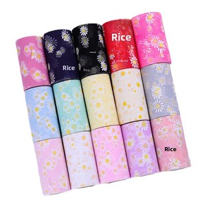 Rotolo di Tulle in Poliestere con Motivo Floreale a Margherita, 7,5cm x 15cm * 25 Iarde per Accessori Fai-da-Te come Fiocchi, Cappelli, Bambole e Tutù - Product Image 5