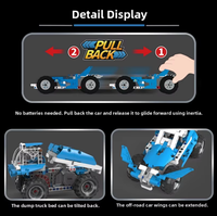 Set de Construcción de Bloques ABS de Ingeniería para Niños, Modelo de Coche Eléctrico de Carreras DIY, 9 Formas Cambiantes, Tecnología Moderna, 252+ Piezas