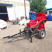 Remorque automatique moteur diesel batteuse de maïs décortiqueuse prix de la batteuse