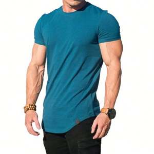 Vêtements de sport pour hommes Vente en gros Spandex personnalisé Muscle Fit Running Fitness Workout Sport T-shirt - Product Image 3