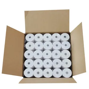 Pos Paper Cash Registers Thermal Paper Roll 57mm 75mm 80mm Custom Size Single White Thermal Paper ,100% Wood Pulp Full Colours