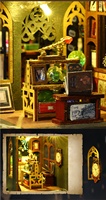 DIY Cottage Holo Magic City Modèle de jouet en bois à assembler à la main, serre-livres - 14 ans et plus, puzzle en bois 3D, 101-500 pièces