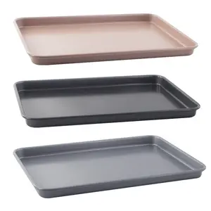 15" 3 color Non-stick Baking Oven Tray Food Grade Carbon Steel Sheet Pan Baking Cookie Sheet Bakeware For Oven Baking