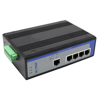 Commutateur Ethernet POE UOTEK 10/100M 5 ports, norme EEE 802.3af/at, protection contre les surtensions sur rail DIN, backplane 1.2G full-duplex