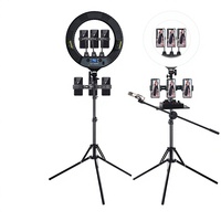 Nouveau kit d'éclairage annulaire professionnel SLP-DR480 50W 18 pouces rechargeable pour téléphone portable, idéal pour la photographie et le streaming en direct