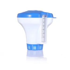 Strumenti per la pulizia della piscina dispenser chimico per compresse di cloro galleggiante in plastica da 5 "per compresse da 1 1/2"