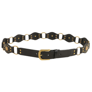 <span class=keywords><strong>Ceinture</strong></span> pour <span class=keywords><strong>femme</strong></span> style rétro <span class=keywords><strong>chic</strong></span> western Y2K avec rivets, boucle à anneau vintage, boucle à ardillon, motif géométrique en alliage, style Amérique du Sud - Product Image 5