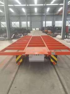 Nhiệm vụ nặng nề đường sắt chuyển giỏ hàng điện xe phẳng cho hội thảo và nhà máy thép Giao thông vận tải - Product Image 2