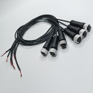 SHANWEIODM カスタムM12センサーコネクタ 2ピンAコード メスストレート航空ケーブルアセンブリ延長ハーネス オートメーション用 - Product Image 5