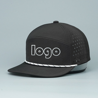 Casquettes de sport personnalisées à 6 ou 7 panneaux avec logo, dos imperméable, perforations découpées au laser, casquette de baseball haute performance, Gorras, casquette de golf, casquette trucker