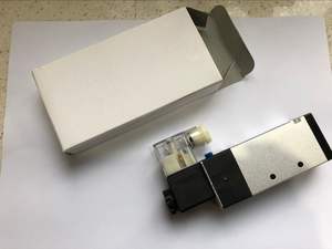 4V310-08 5端口2位置单电磁气动空气阀1/4 BSPT DC 24v手动电源先导结构 - Product Image 3