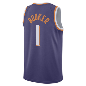 Herenkleding # 1 Booker Phoenix Jersey Op maat gemaakte basketbaloverhemden Geborduurde jeugduniformen Sportkleding met logo's Hot-press - Product Image 4