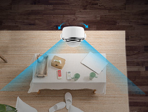 Ventilador de Mesa Pequeño sin Aspas, Enfriador de Aire, Calefactor con Cerámica PTC, Rotación de 180 Grados, Múltiples Velocidades - Product Image 5