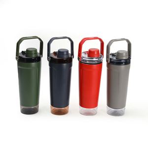 Creative Portable Shaker <b>Mug</b> <b>Large</b>-Capacity 304 Stainless Steel Vacuum Thermos 6-12 Hours Thermal Insulation Drinking Cup - Product Image 4