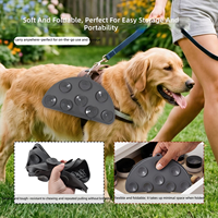 BPlus Wholesale Nouveau Tapis de Mangeoire Lente Portable et Pliable en Silicone pour Chien et Chat, Tapis de Voyage pour Animaux avec Ventouses Puissantes