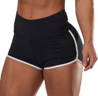 Short de sport taille haute sans couture grande taille, short de yoga froncé aux fesses, legging d'entraînement