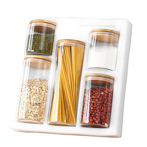 Thực phẩm lưu trữ <span class=keywords><strong>container</strong></span> cho phòng đựng thức ăn chưa-cao Kính nhà bếp hộp với niêm phong Jar nắp cho mì ống <span class=keywords><strong>container</strong></span> - Product Image 2