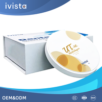 Ivista UT ML Gradient High Translucency Dental Zirconia Block untuk Anterior Zirconia Bridge CAD CAM Milling Disc