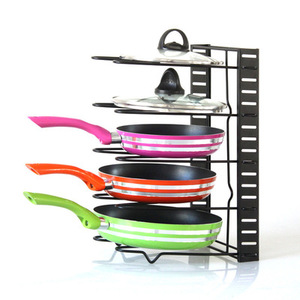 Support de rangement pour couvercles de casseroles, stockage à plusieurs niveaux pour casseroles et poêles, à faire soi-même - Product Image 2