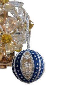 Newest Indoor Party Beaded Christmas Ball Ornament Colorful Hanging Decorative Xmas <b>Tree</b> Decoration with Embroidered Big Balls - Product Image 6