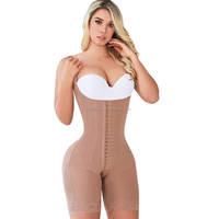 Faja Moldeadora de Compresión Colombiana de Alta Compresión para Aplanar Abdomen y Levantar Glúteos con Varillas para Control de Vientre
