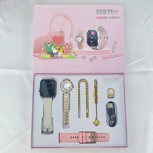 A59 Plus Vrouwelijke Smartwatch 2.02 Groot Scherm Dames Smart Armbanden Quran Moslim Armband Ketting Oorbel Ring Sport Smart Watch - Product Image 3