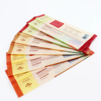 Sac d'emballage de Popsicle personnalisé sac en plastique jetable congelé pour crème glacée Popsicle trois côté joint arrière sac d'étanchéité