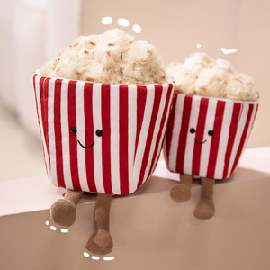 محاكاة متعة الفشار أفخم لعب طفل مهدئ دمى محشوة مهرجان الغذاء رمي وسادة الشركة المصنعة بالجملة مخلب آلة - Product Image 1