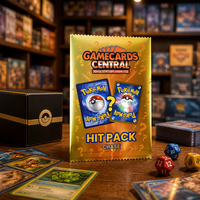 Pack mystère de cartes à collectionner imprimées sur mesure, emballage doré à bords dentelés pour sacs mystères TCG en gros