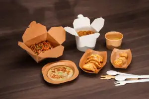 Caja desechable para hamburguesas de pollo, papel para patatas fritas, cajas desechables para llevar, cajas de embalaje de pollo frito