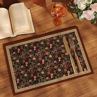 Set de table en cuir haut de gamme de style américain, résistant à la chaleur, imperméable, anti-taches, sans lavage, design moderne et minimaliste, modèle A134