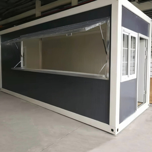 Conteneur de luxe pliable de 20 pieds, préfabriqué, modulaire et portable, pour kiosque, bar à café, maison, boutique ou espace extérieur compact, fabriqué en Chine - Product Image 3