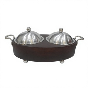 Enamel Printed Finishing Hot Pot Rounded Shape Casseroles <b>Server</b> Insulated Casserole Serving Hot Pot For Catering Usage - Product Image 3
