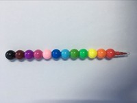 12 Crayons de visage heureux et stylo Graffiti d'expression drôle outils et jouets de dessin d'étudiant en plastique pour enfants