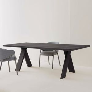 Mesa de Comedor Rectangular de Madera Maciza de Estilo Nórdico Moderno y Minimalista para el Hogar o Conferencias, 6 Plazas, Sin Ensamblaje - Product Image 4