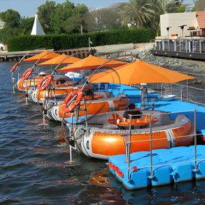 Accepter Logo Personnalisé 2.5m BBQ Loisirs LLDPE Bateau 6-8 Personnes BBQ Donut Bateau Avec Table - Product Image 5