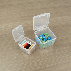 Plastic Transparent <b>Storage</b> <b>Box</b> Square With Lid For Desktop Organizing <b>Small</b> Parts Tools Fishing Gear Accessories - Product Image 3