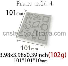 D5065 Bingkai Foto Eropa Beragam Gaya Bingkai Relief Fondant Kue Gula Hiasan Gantung Ornamen Cetakan Resin Silikon 3D Cetakan - Product Image 6