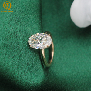 Custom Classic 18k Solid Gold Lab Grown <b>Diamonds</b> <b>Ring</b> 4ct D VVS2 Oval Cut Lab <b>Diamonds</b> Engagement <b>Ring</b> with IGI Certificate - Product Image 3