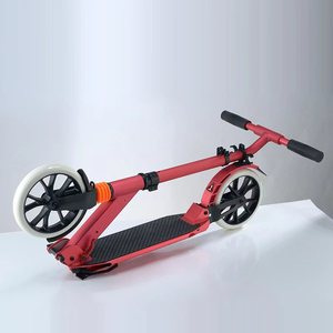 Scooter Urbain Pliable Tout en Aluminium Rouge Noir Argent pour Adultes et Adolescents - Product Image 2