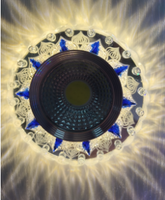Plafonnier changeant tricolore de style rétro européen Downlight à éclairage latéral avec options de couleur