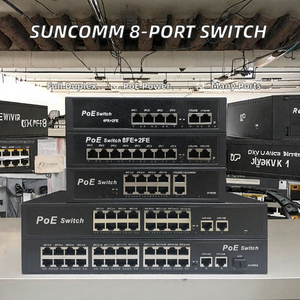 Commutateurs Ethernet Fibre PoE SUNCOMM OEM/ODM 16 Ports 10/100M Gigabit Non Gérés Full-Duplex 48V IEEE802.3af/at 5/8/16/24 Ports - Product Image 2
