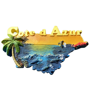 Pháp đẹp cote d'azur phong cảnh tủ lạnh nam châm du lịch quà lưu niệm cá nhân tủ lạnh nam châm quà tặng trang trí nhà - Product Image 5