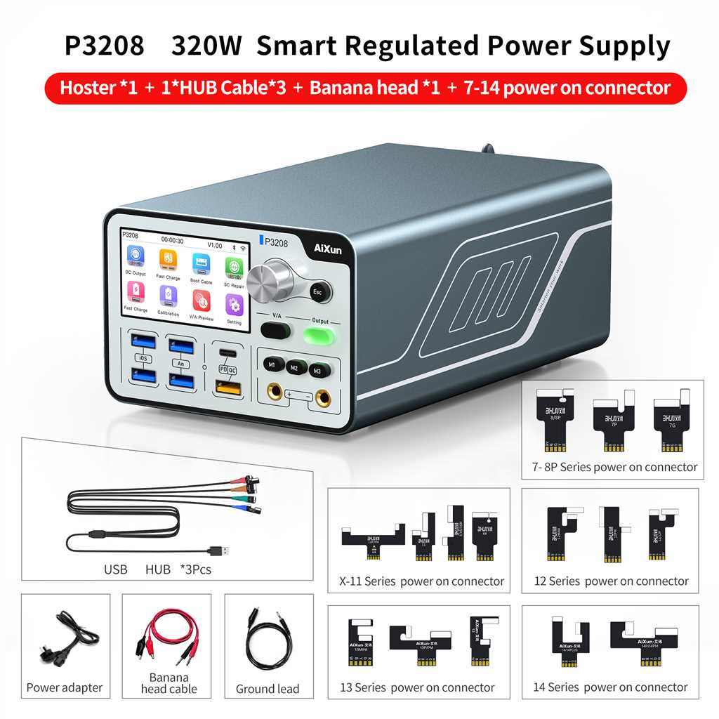 Fuente de alimentación de CC Aixun P3208