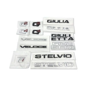 Autocollants de voiture Q2 Q4 GIULIA GIULIETTA STELVIO VELOCE Ti Badge Emblem pour <span class=keywords><strong>Alfa</strong></span> <span class=keywords><strong>Romeo</strong></span>, logo d'accessoires pour le coffre arrière - Product Image 4