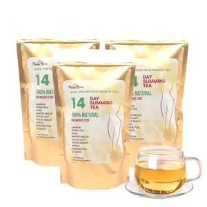Özel etiket 14 gün hızlı düz karın kilo kaybı bitkisel zayıflama çayı organik yağ yakma detoks ince çay