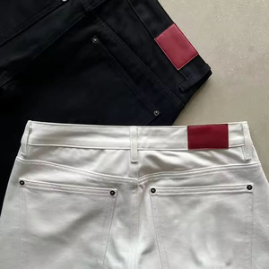Jeans da <span class=keywords><strong>Uomo</strong></span> Personalizzati, <span class=keywords><strong>Pantaloni</strong></span> in Denim Baggy 15.5oz, Taglio Bootcut, Denim Giapponese Selvedge Grezzo per <span class=keywords><strong>Uomo</strong></span> - Product Image 5