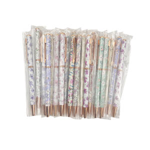 Bolígrafo Metálico Delgado Personalizado con Diseño Floral para Oficina, Escuela, Estudiantes y Escritura Femenina - Product Image 4